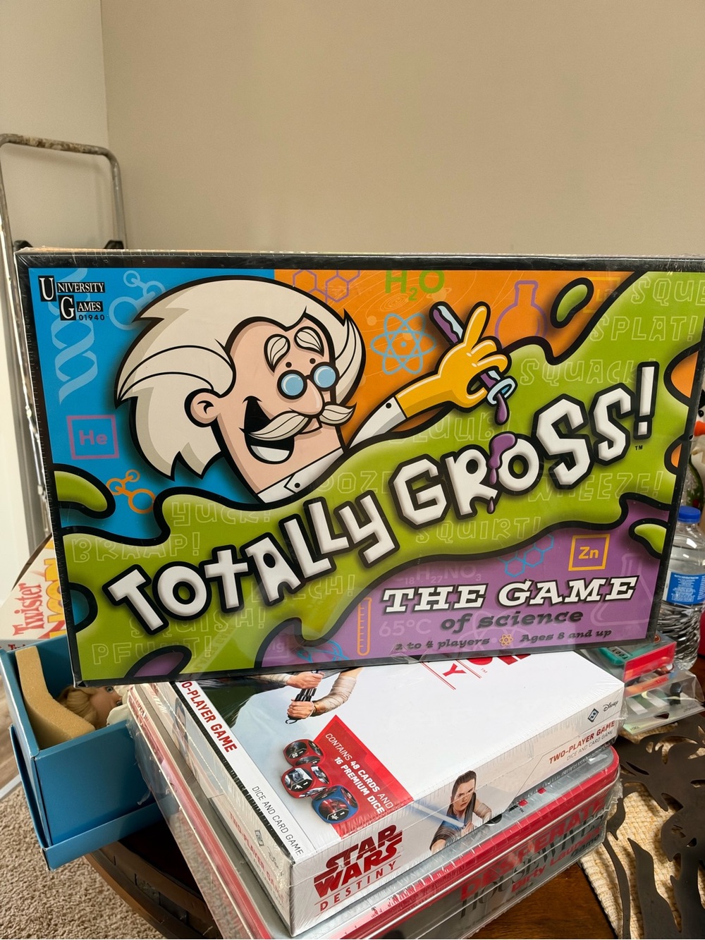 2015 University Games Totally Gross Game of Science Board Game NSIB
